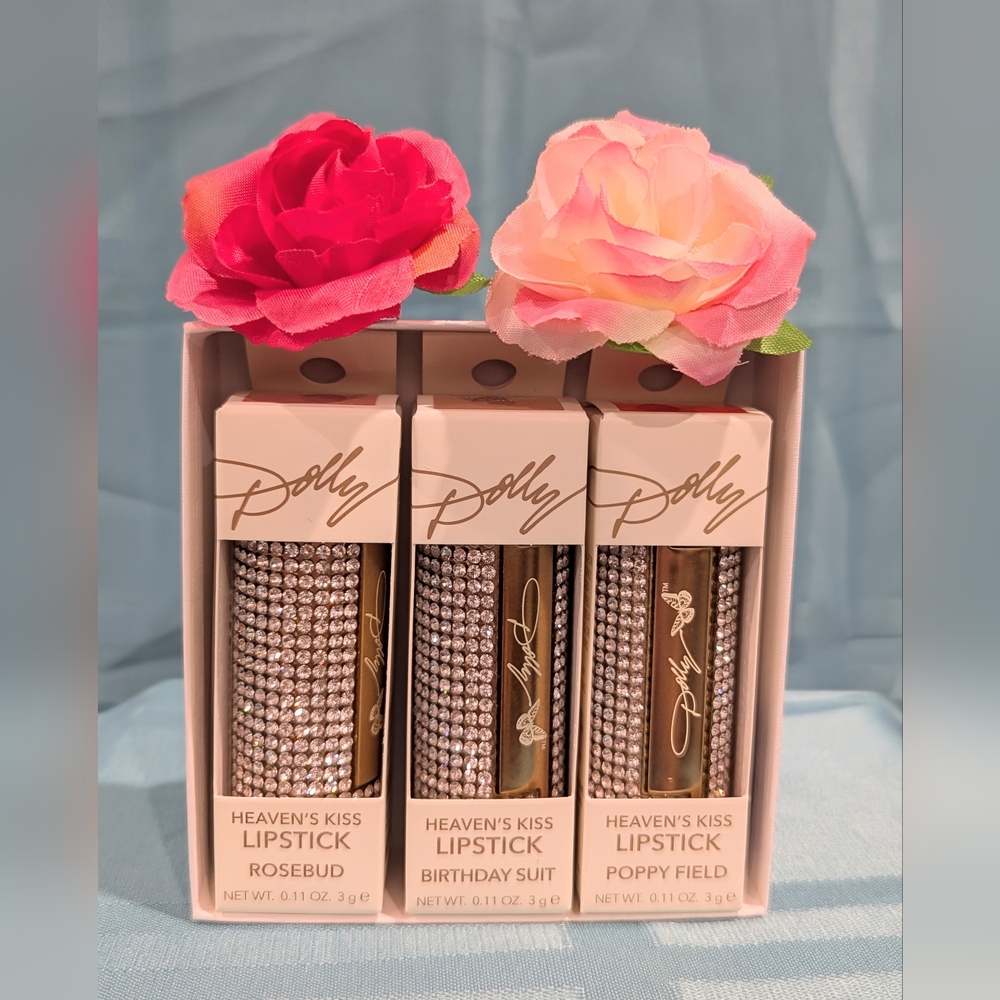 🆕 DOLLY PARTON'S Heaven's Kiss Lipstick Set Of 3